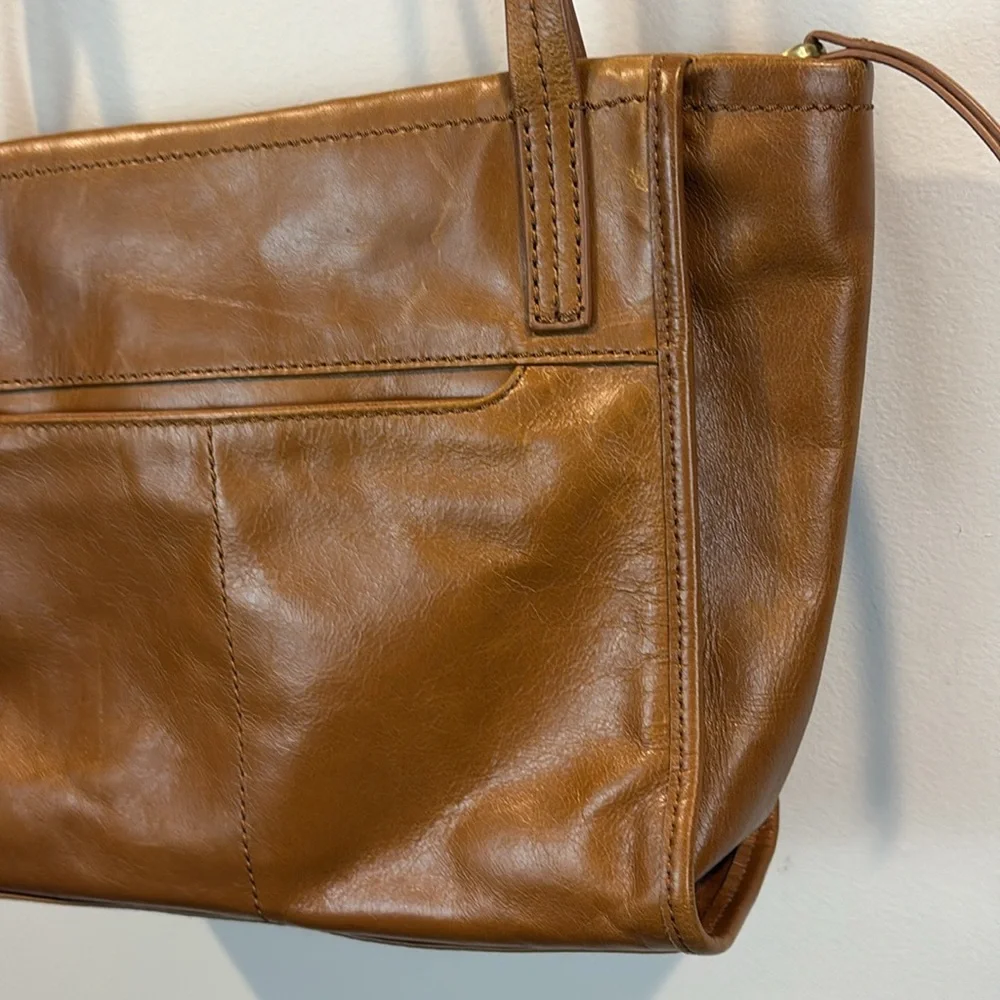 HOBO International Tan Leather Tote Shoulder Handbag